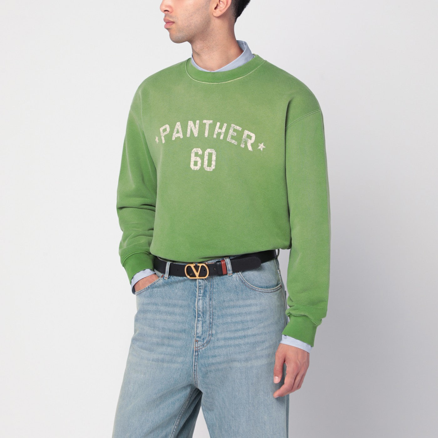 Valentino Crew neck sweatshirt Chez Valentino green | TheDoubleF