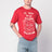 Red T-shirt with Le Chat de la Maison print