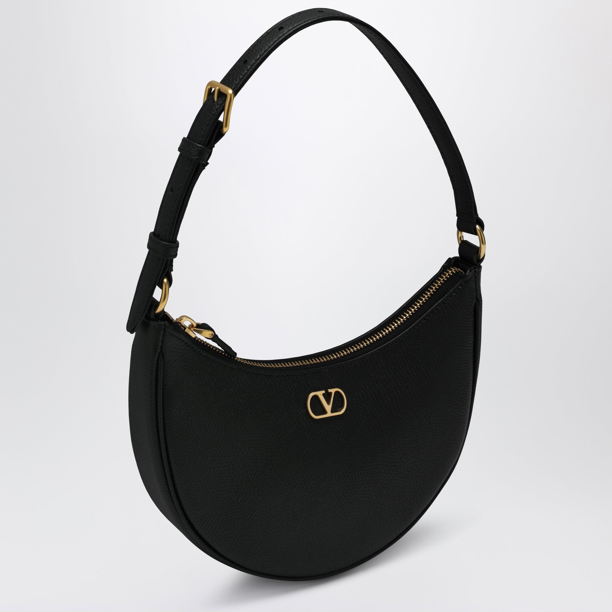 Borsa a tracolla mini Vlogo in pelle nera