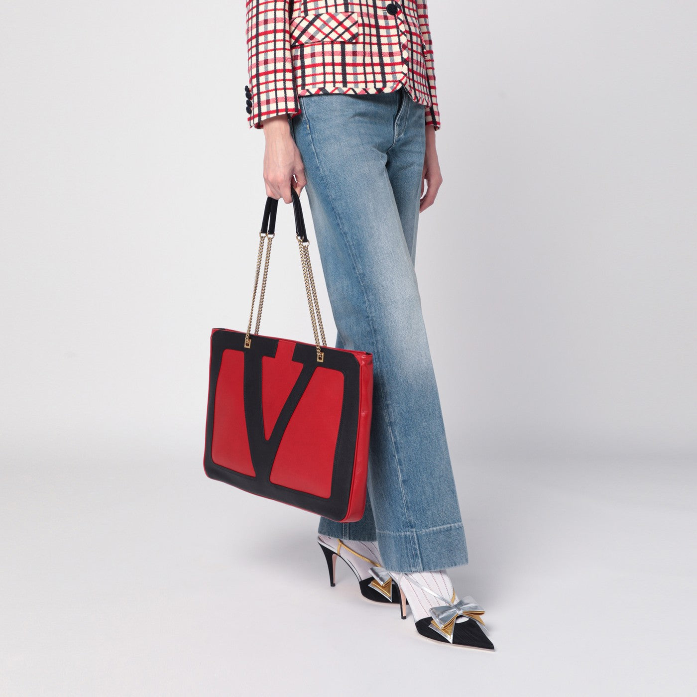 Valentino Garavani Large Viva Superstar bag red/black | TheDoubleF