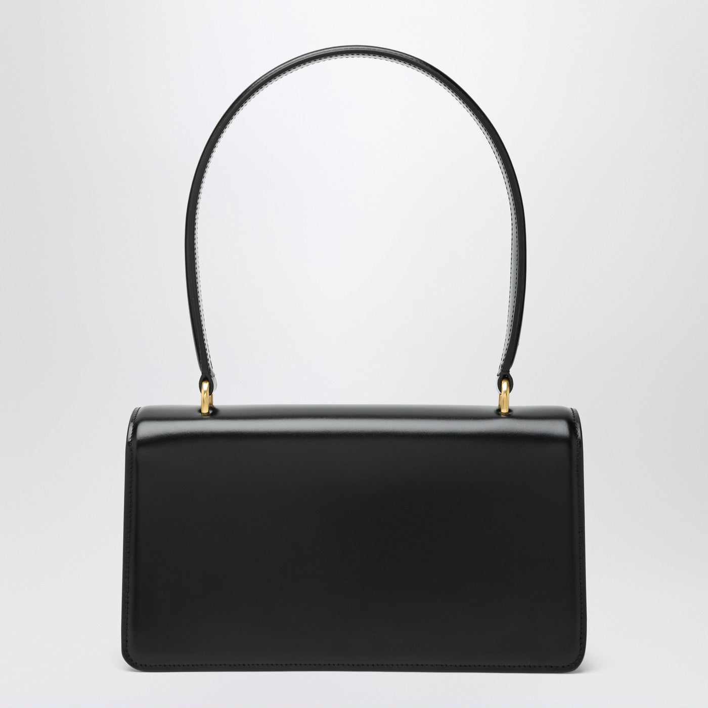 Vain Tasche in schwarzem Lackkalbsleder
