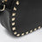Rockstud Camera Case crossbody bag in black leather