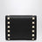 Portafoglio Trifold Rockstud in vitello granato nero