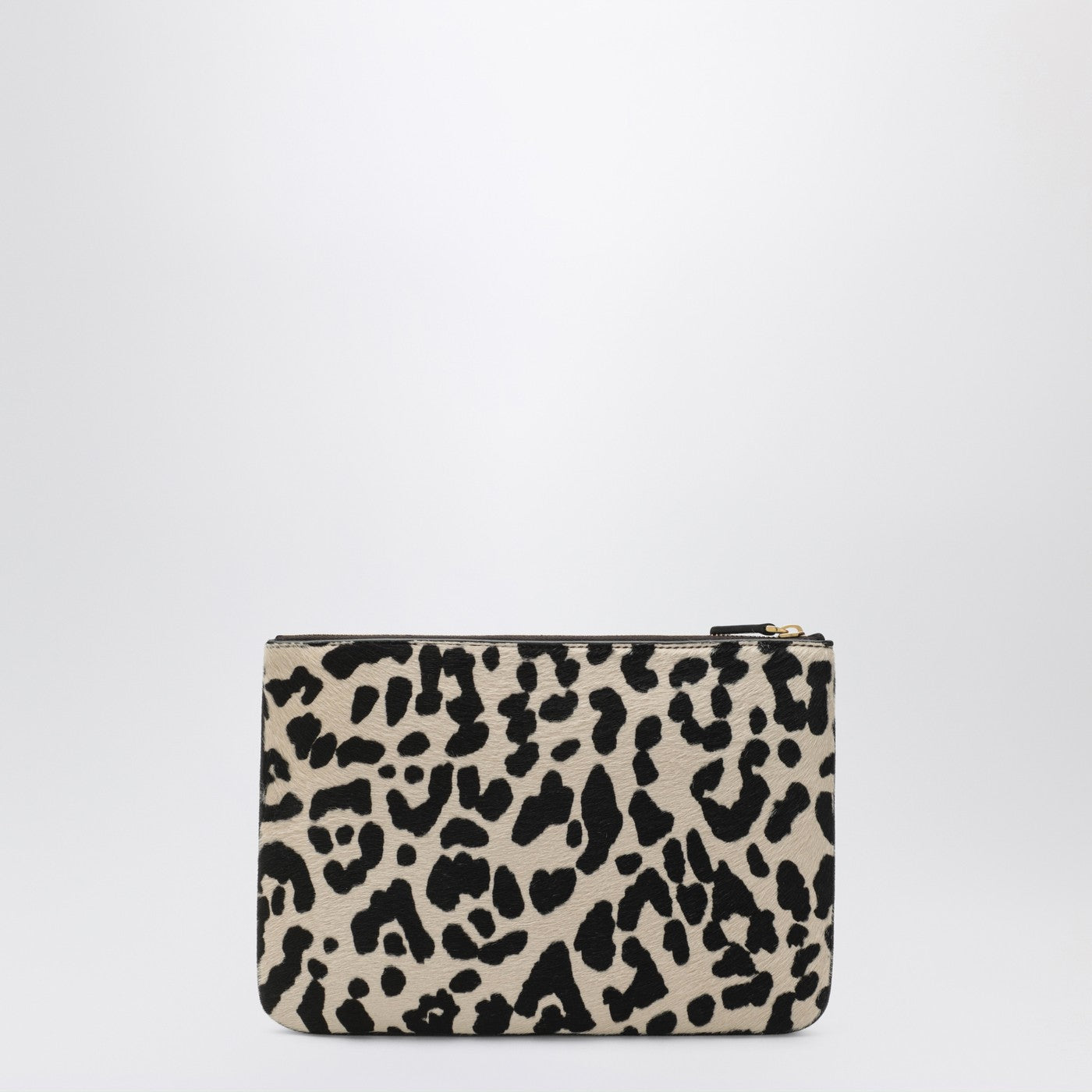 Animal-print pony-effect VLogo Signature pouch