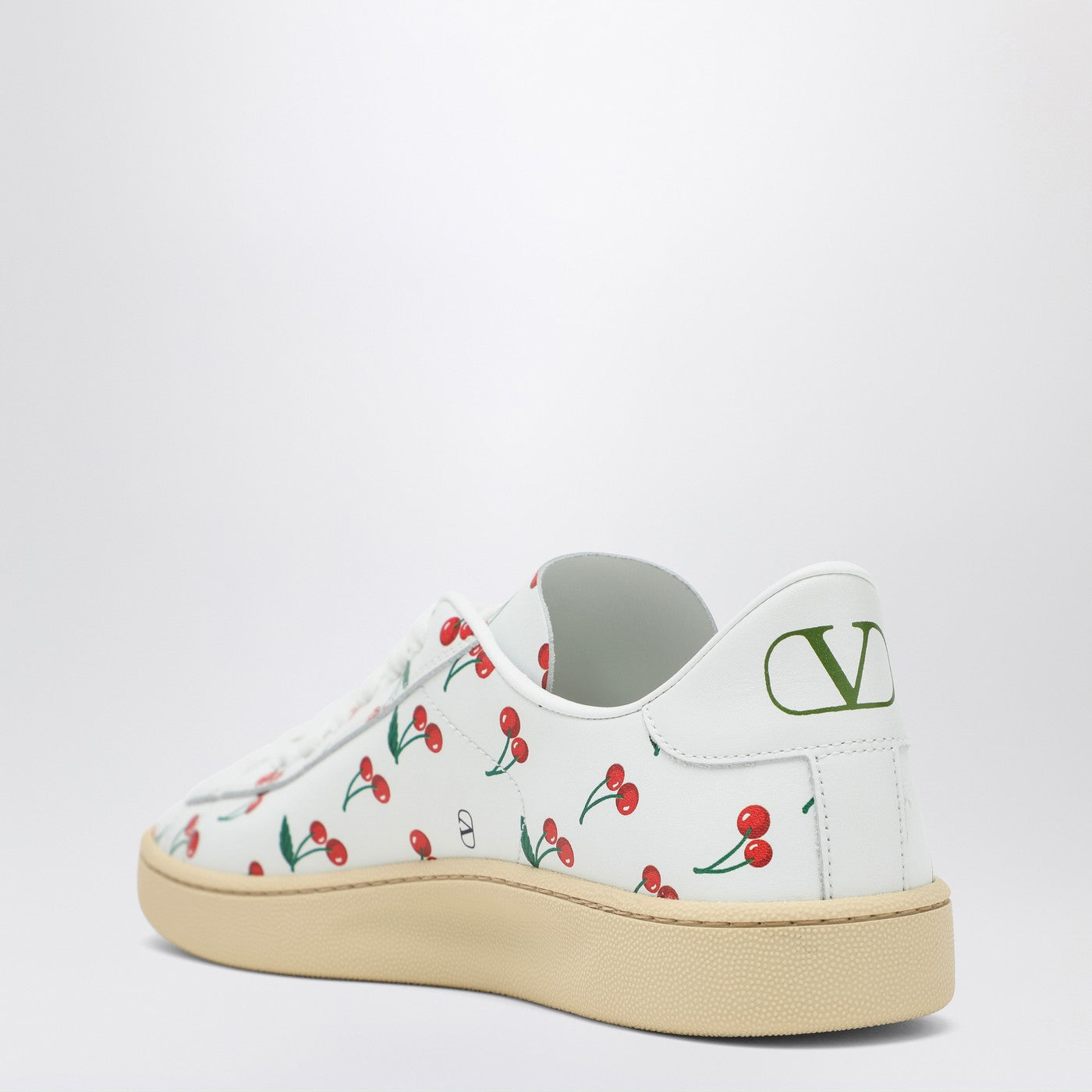 Royco Sneakers white with Cherryfic pattern