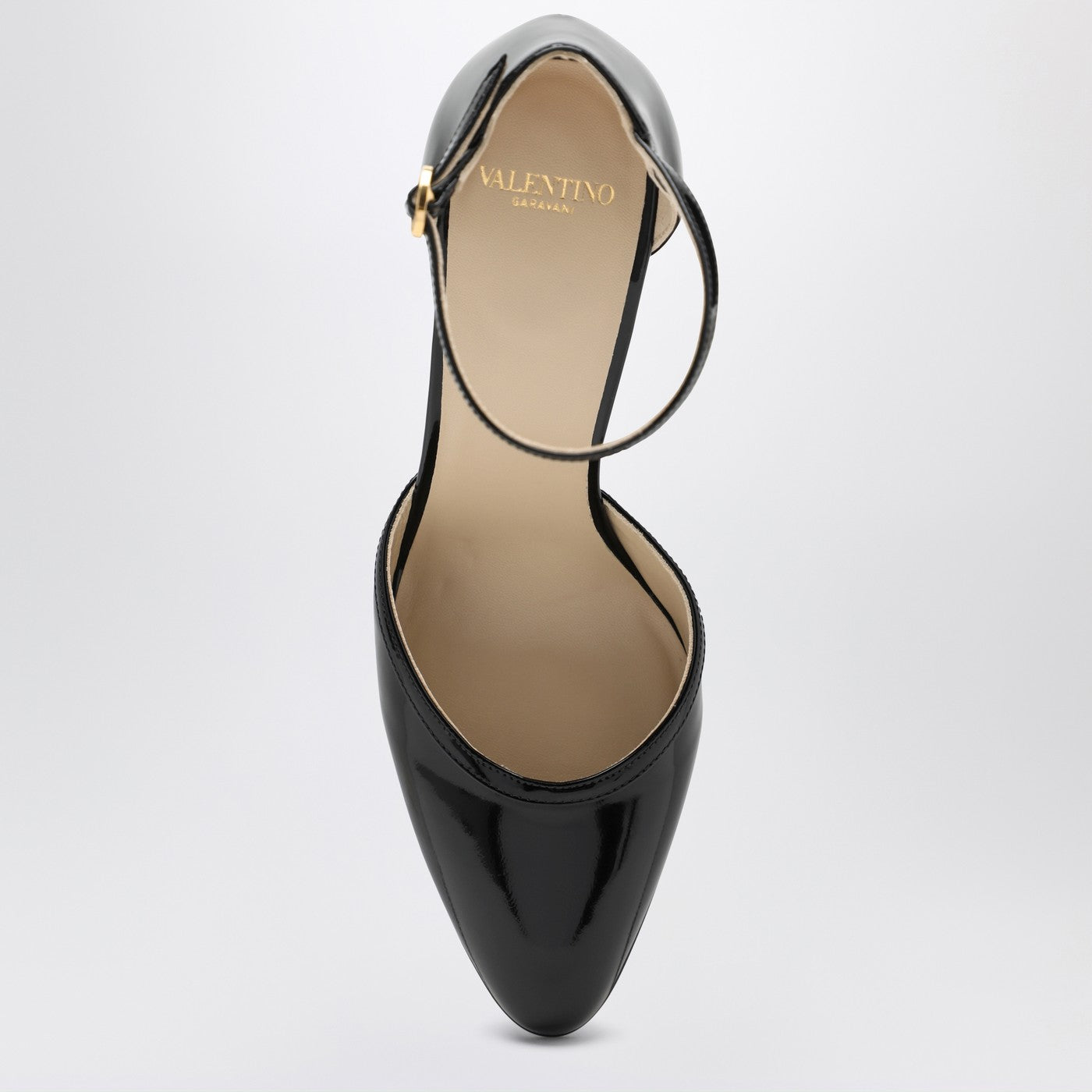 VALENTINO GARAVANI Hi Dolly black patent leather pumps | TheDoubleF