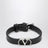 VLogo Signature bracelet in grained calfskin leather, black