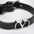 VLogo Signature bracelet in grained calfskin leather, black
