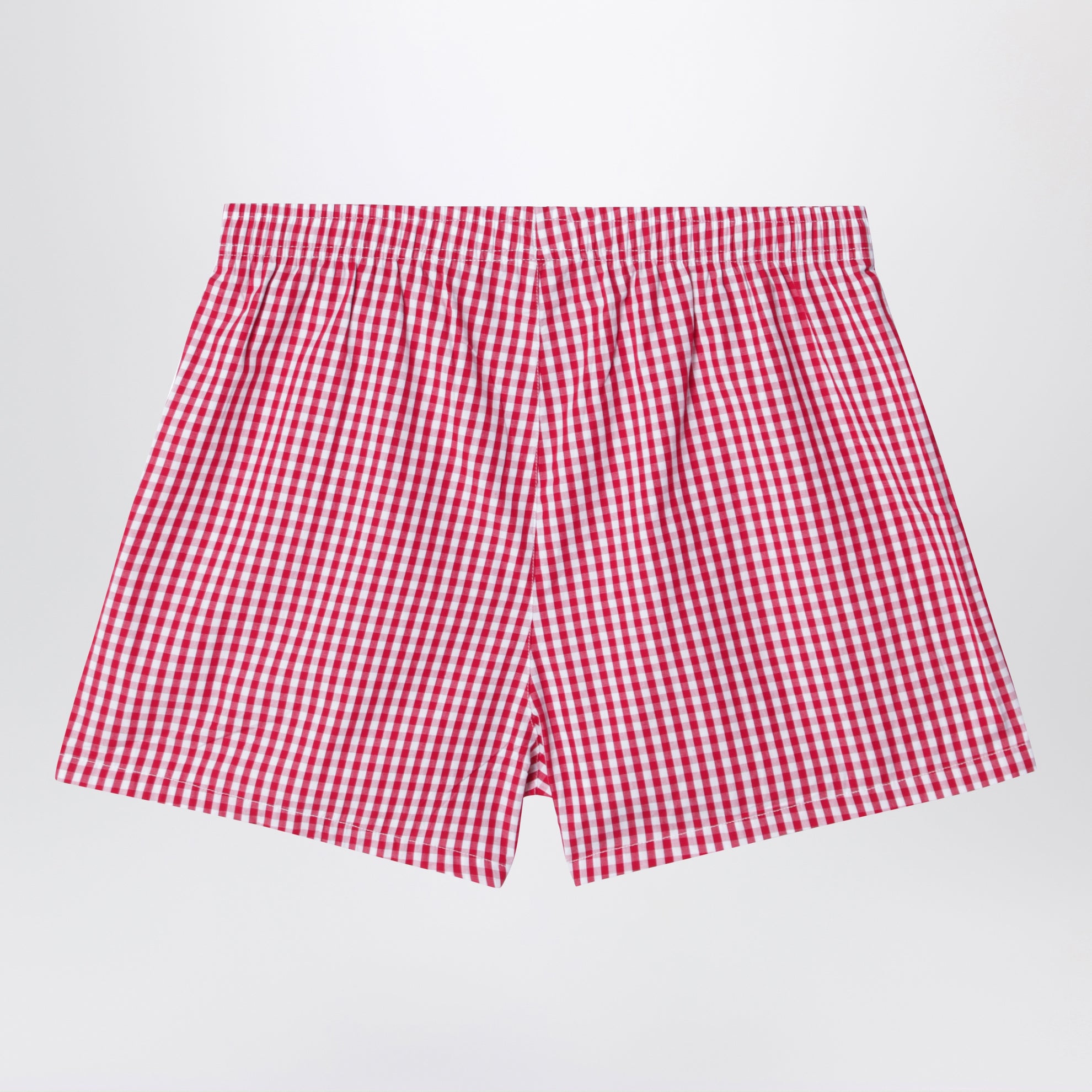 Boxer à carreaux gingham rouge/blanc