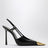Escarpins slingback Jeanne en cuir noir
