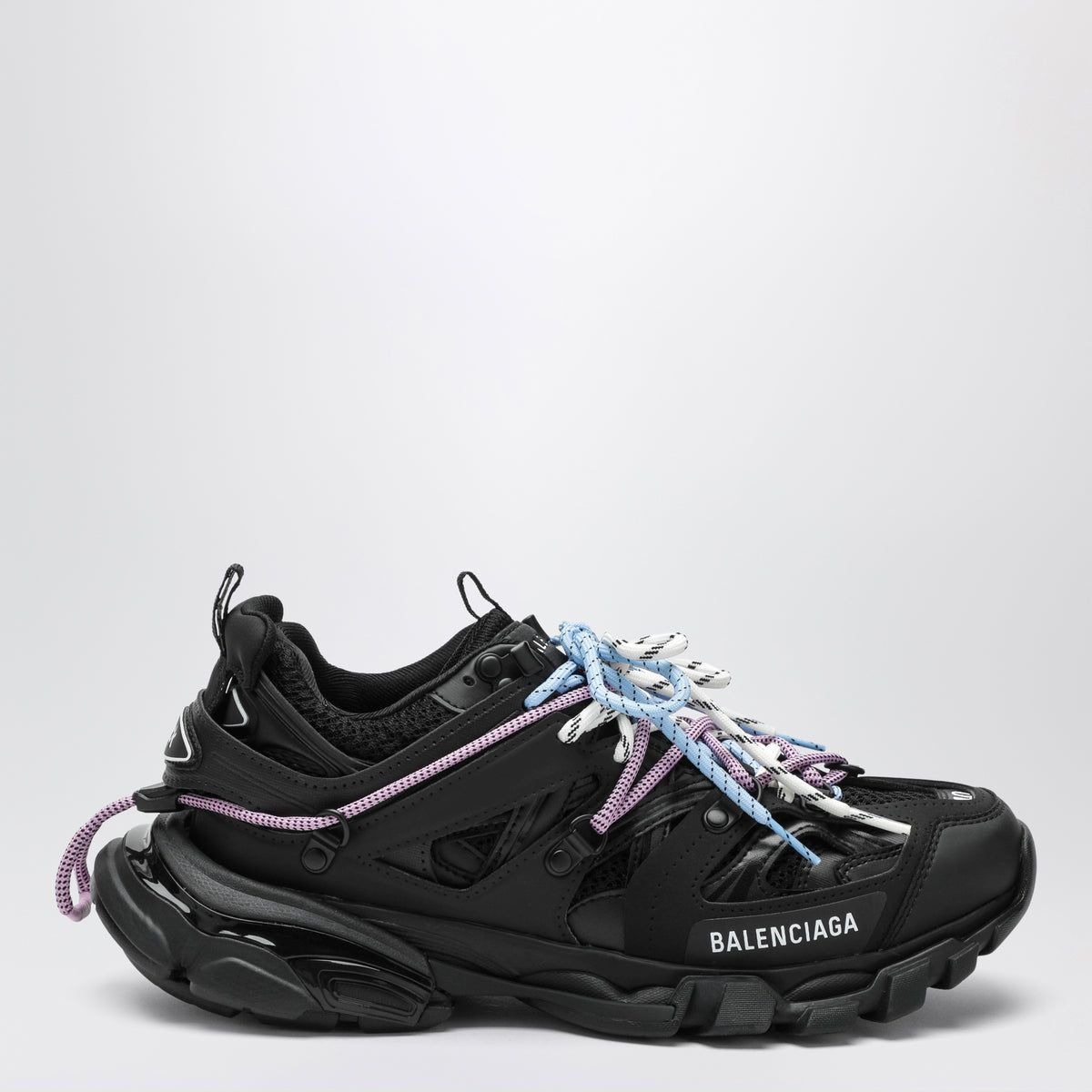 Black/pink/blue/beige Track Trail Laces sneakers