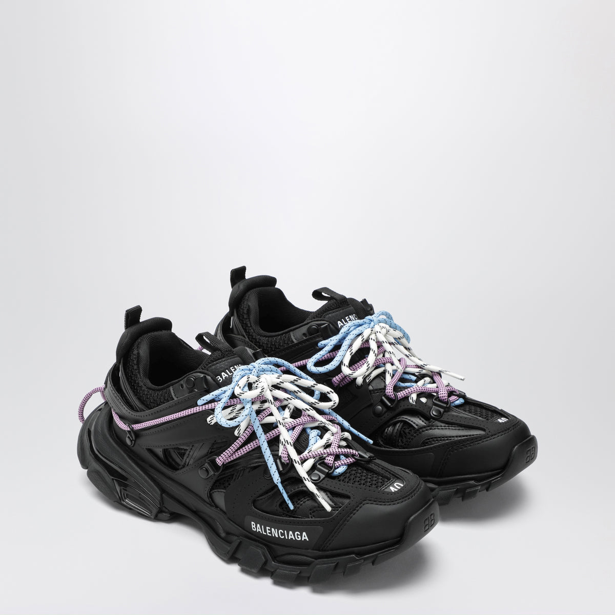 Black/pink/blue/beige Track Trail Laces sneakers