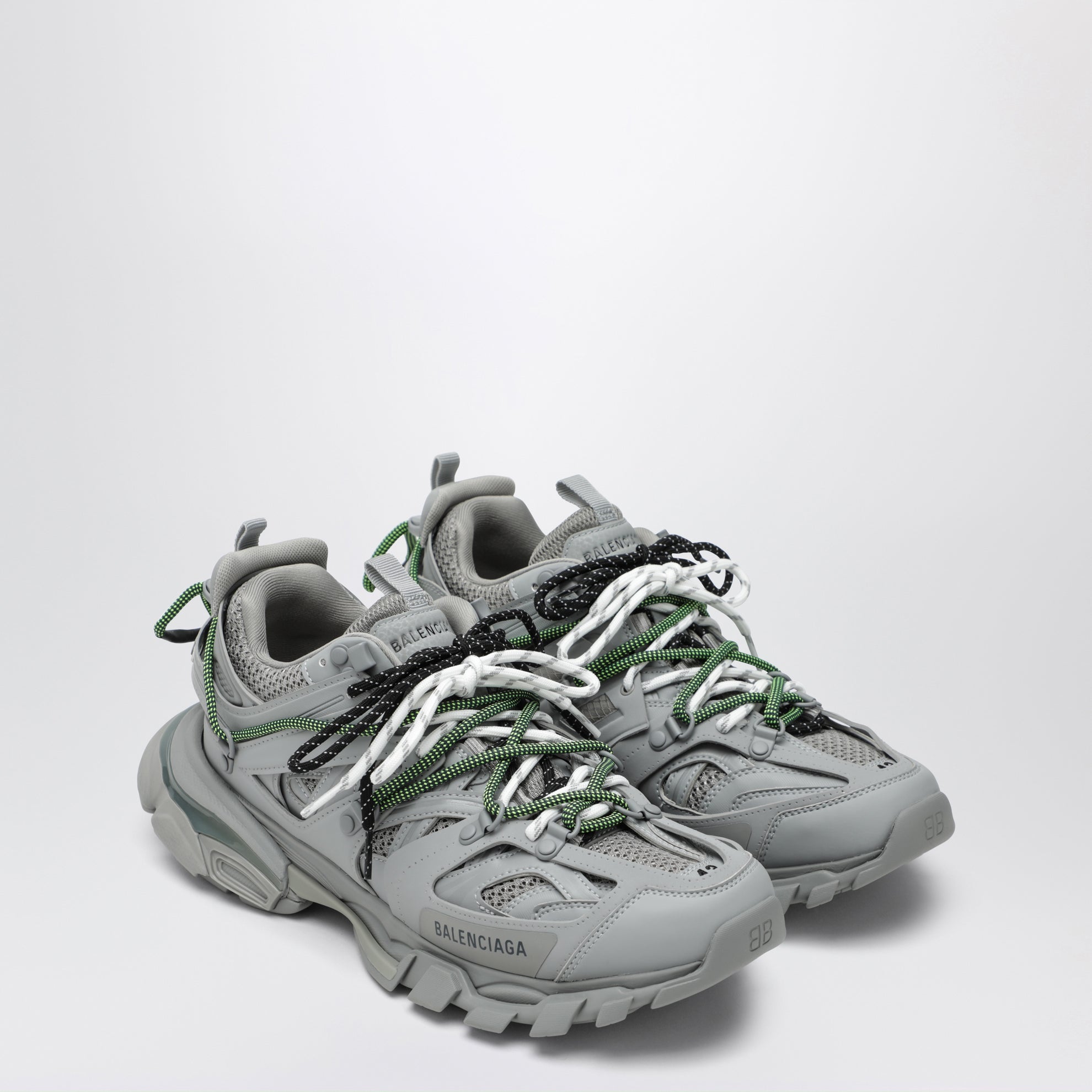 Sneakers Track gris/jaune/blanc/bleu marine