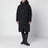 Schwarzer wattierter Arctic Puffer Parka