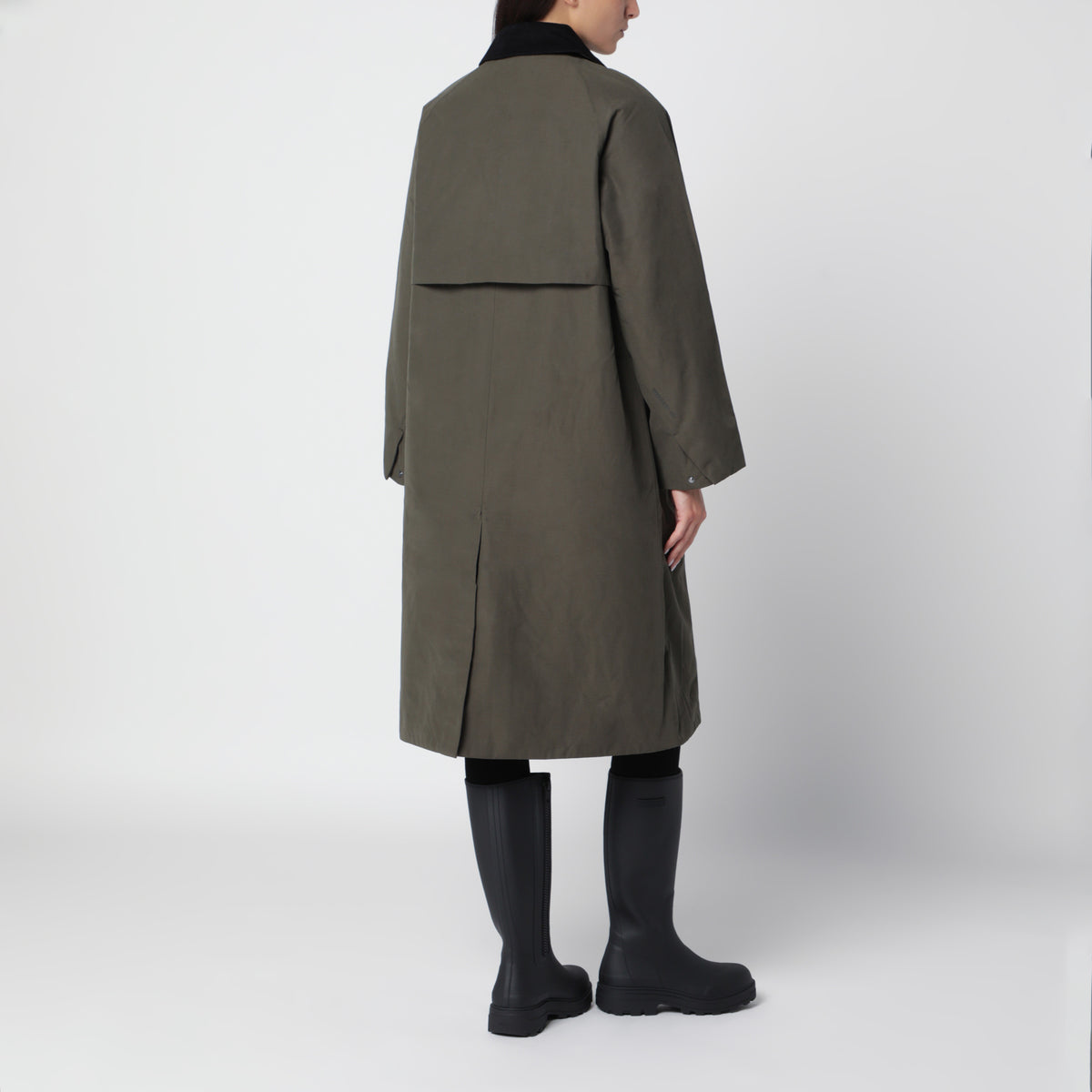 Cappotto Dawn color beluga in misto cotone