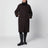 Manteau Dawn marron foncé en mélange de coton