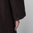 Manteau Dawn marron foncé en mélange de coton