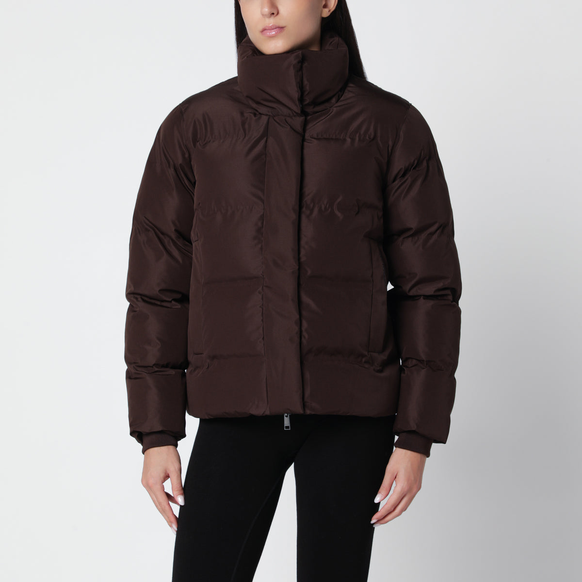 Hill Daunenjacke aus recyceltem Polyester in Dunkelbraun