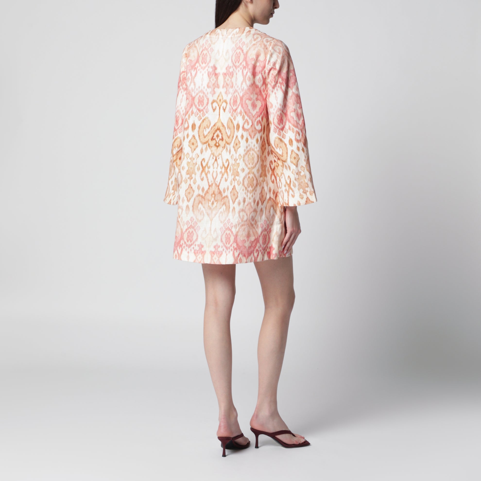 Mini robe tunique Aster rose