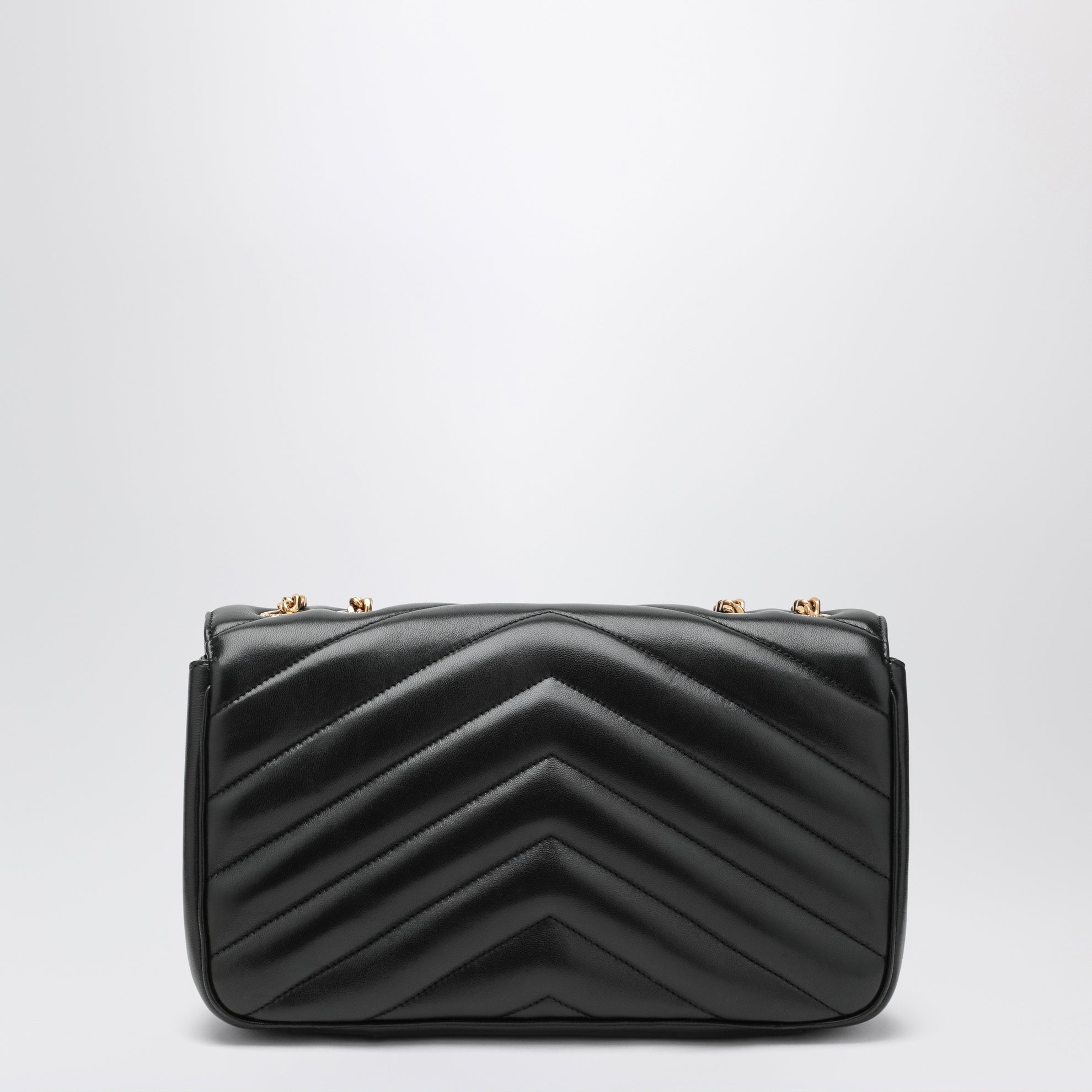 Borsa LouLou media nera in pelle