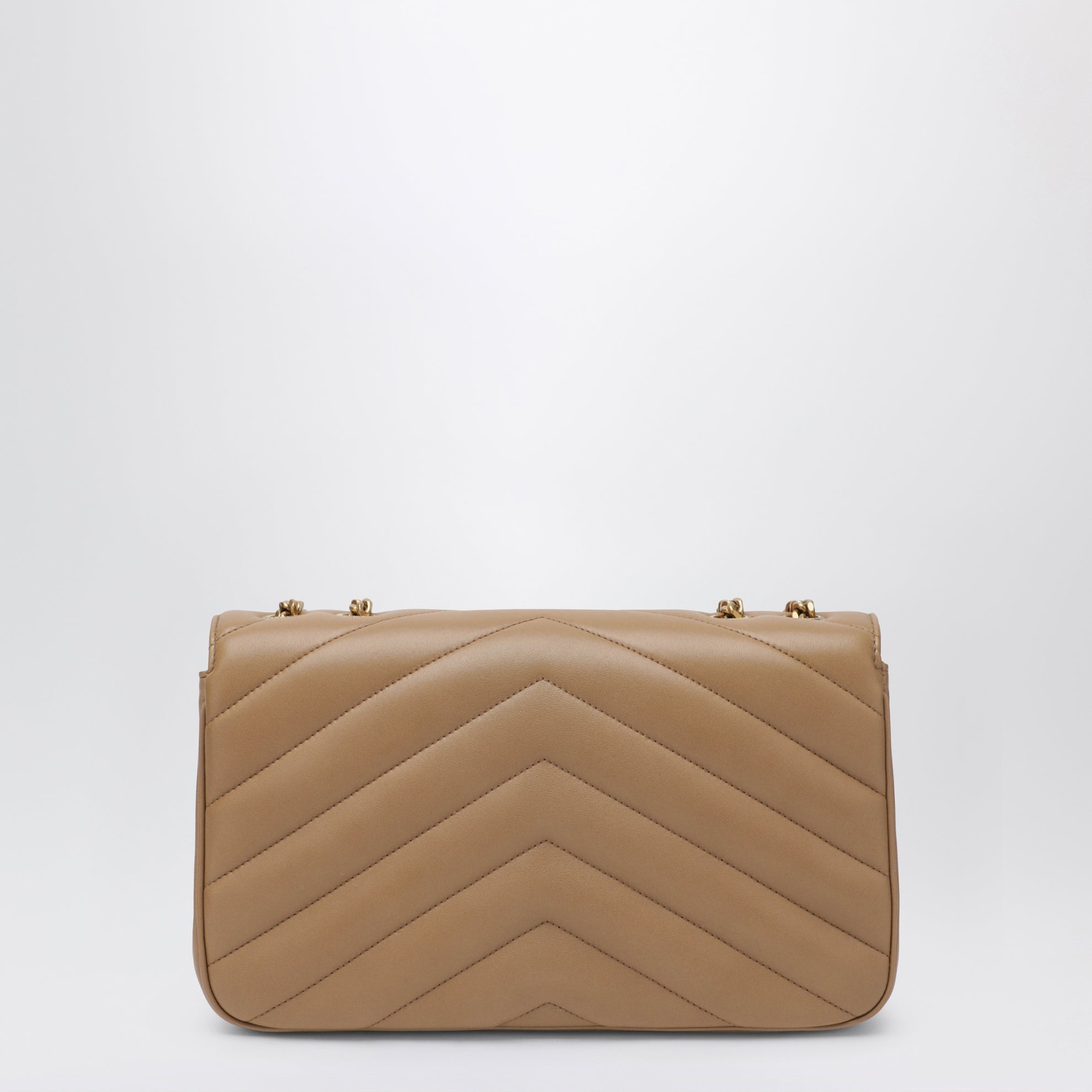 Borsa LouLou media marrone chiara in pelle