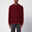 Burgunderfarbener Pullover aus Wolle und Kaschmir