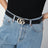 GG Milano black leather belt