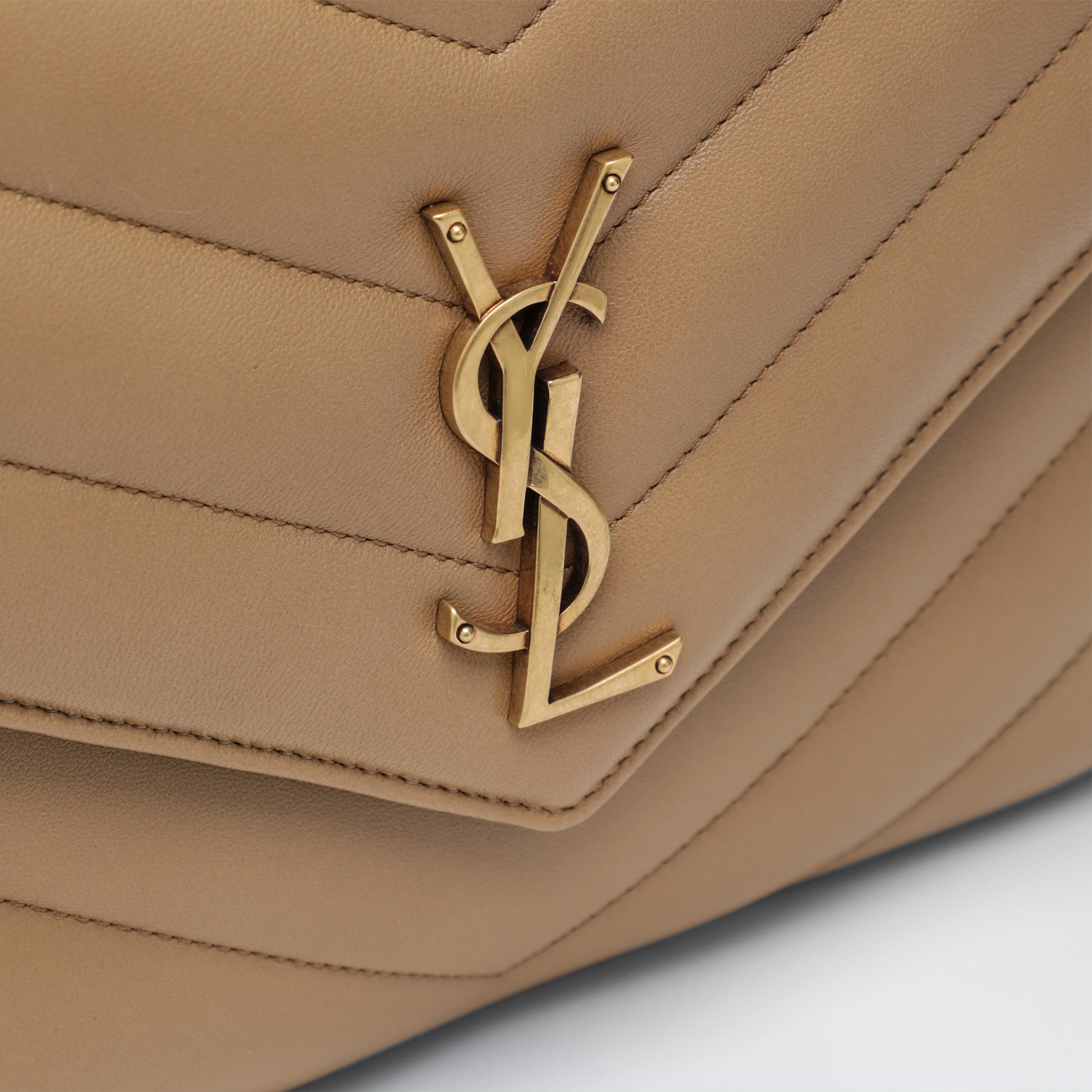 Sac LouLou Large marron clair en cuir