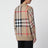 Beige Check cardigan in wool blend