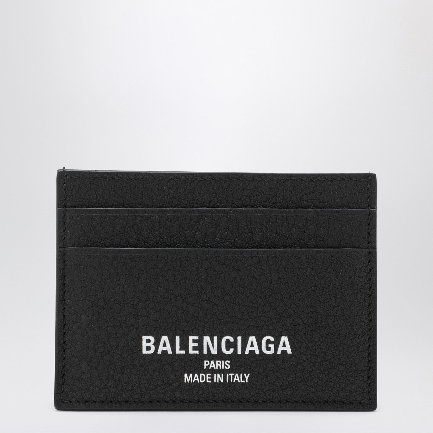 Black Credit cardholder in hammered leather