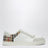 Basket blanche en cuir avec motif Check