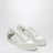 Basket blanche en cuir avec motif Check