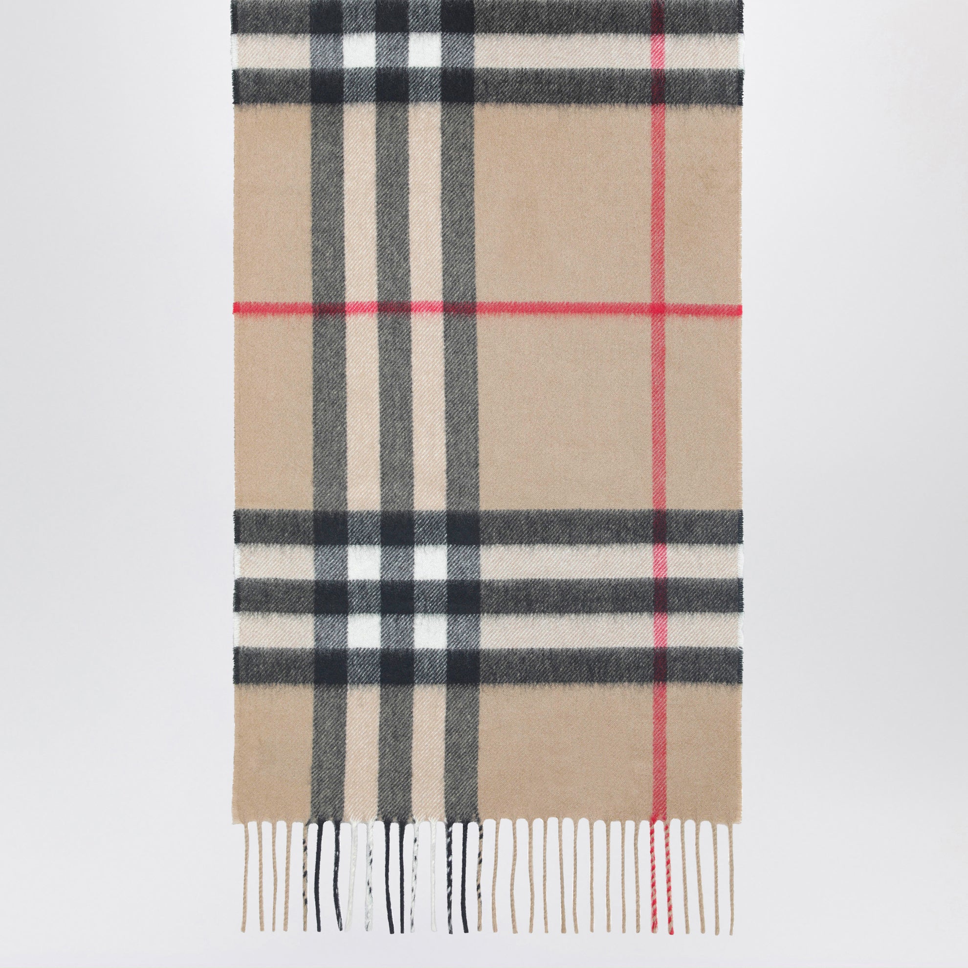Sciarpa in cashmere con motivo Check