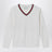 Maglione bianco con nastro Web