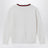 Maglione bianco con nastro Web