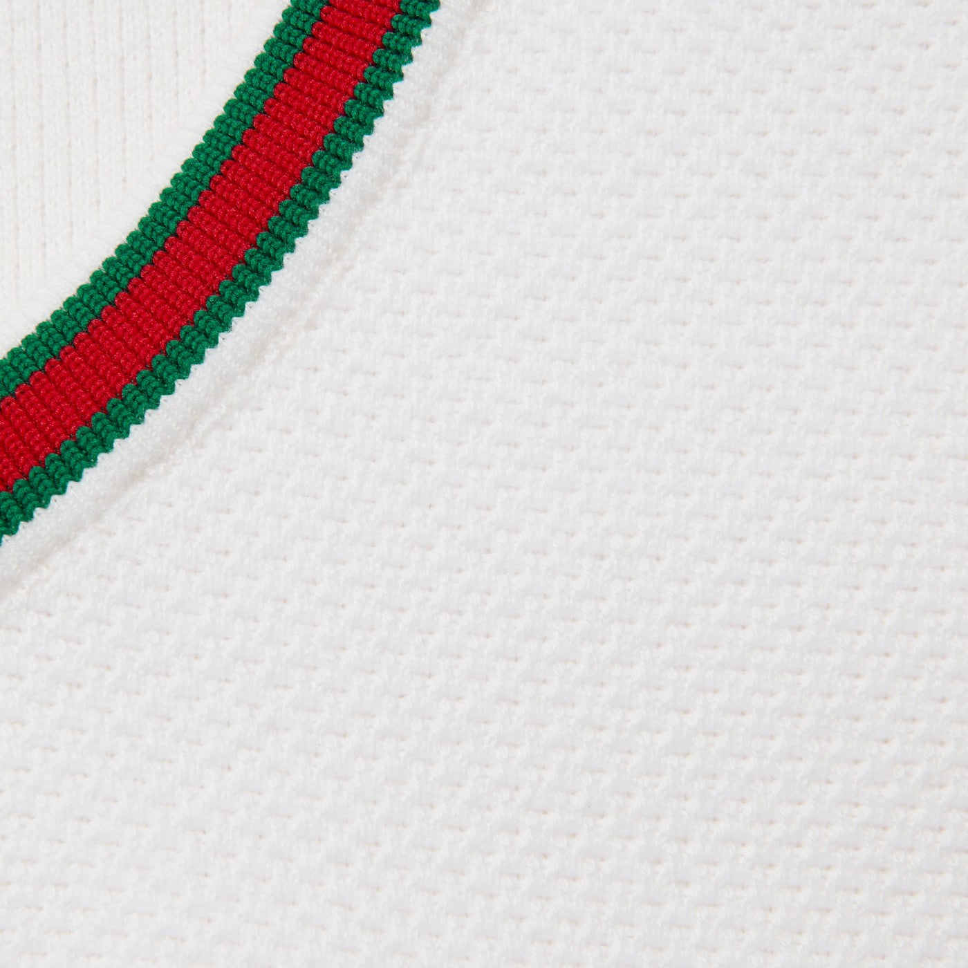 Maglione bianco con nastro Web