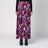 Long pleated floral skirt
