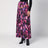 Long pleated floral skirt