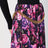 Long pleated floral skirt