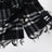Sciarpa Check in cashmere nera