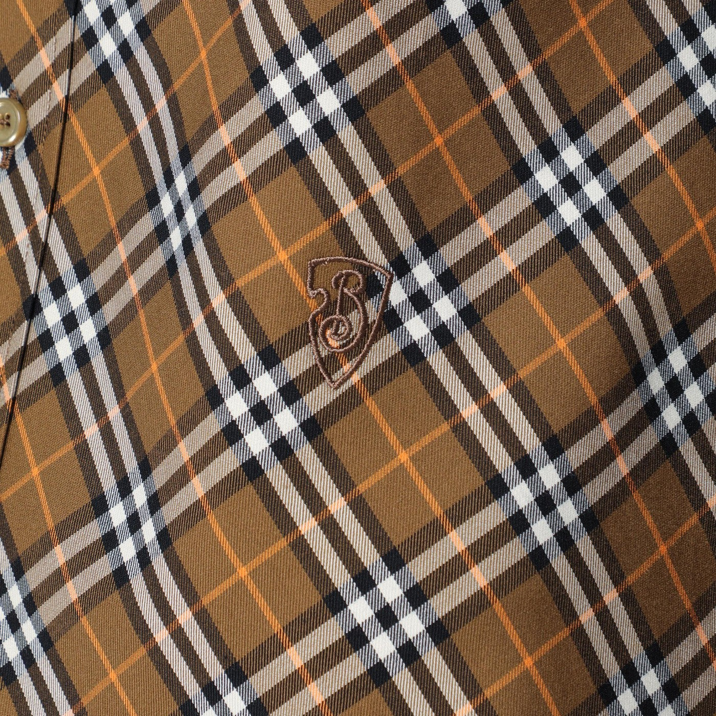 Oxid-coloured Check cotton shirt