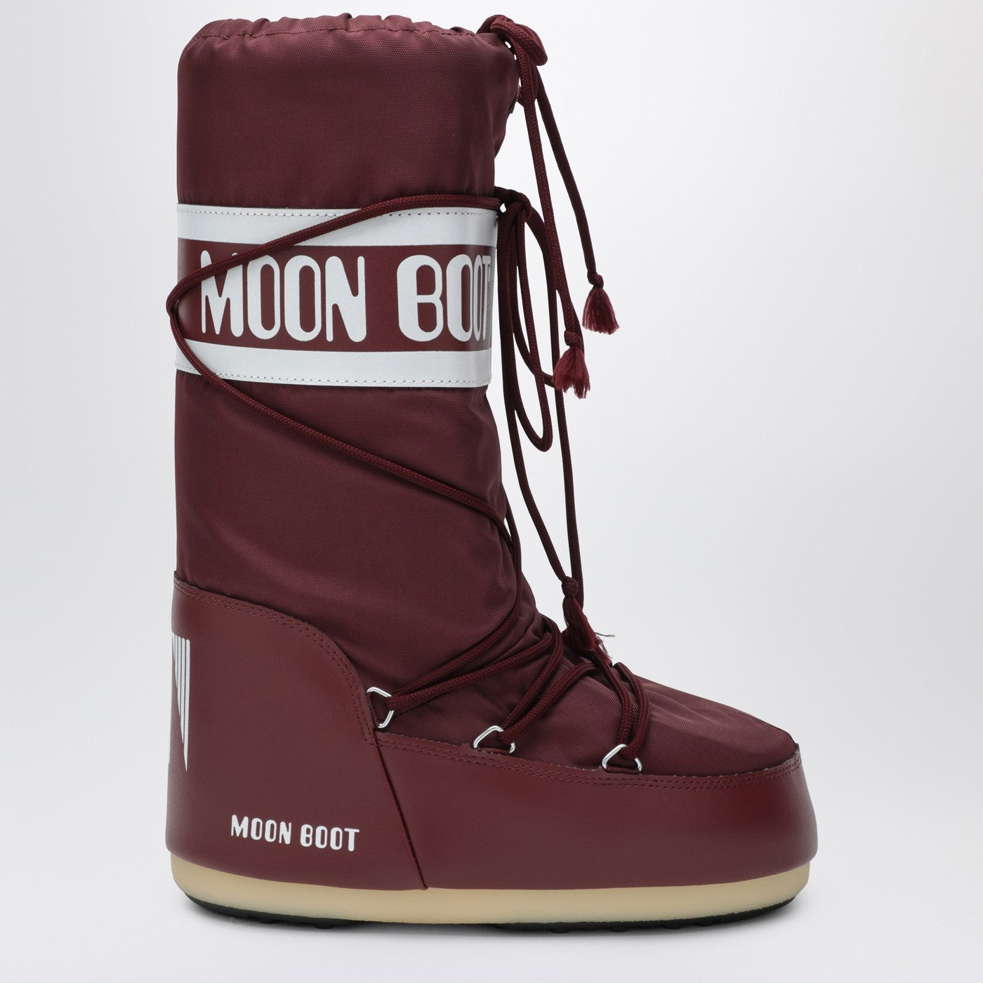 Bordeauxfarbener Icon-Stiefel aus Nylon