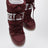 Bordeauxfarbener Icon-Stiefel aus Nylon