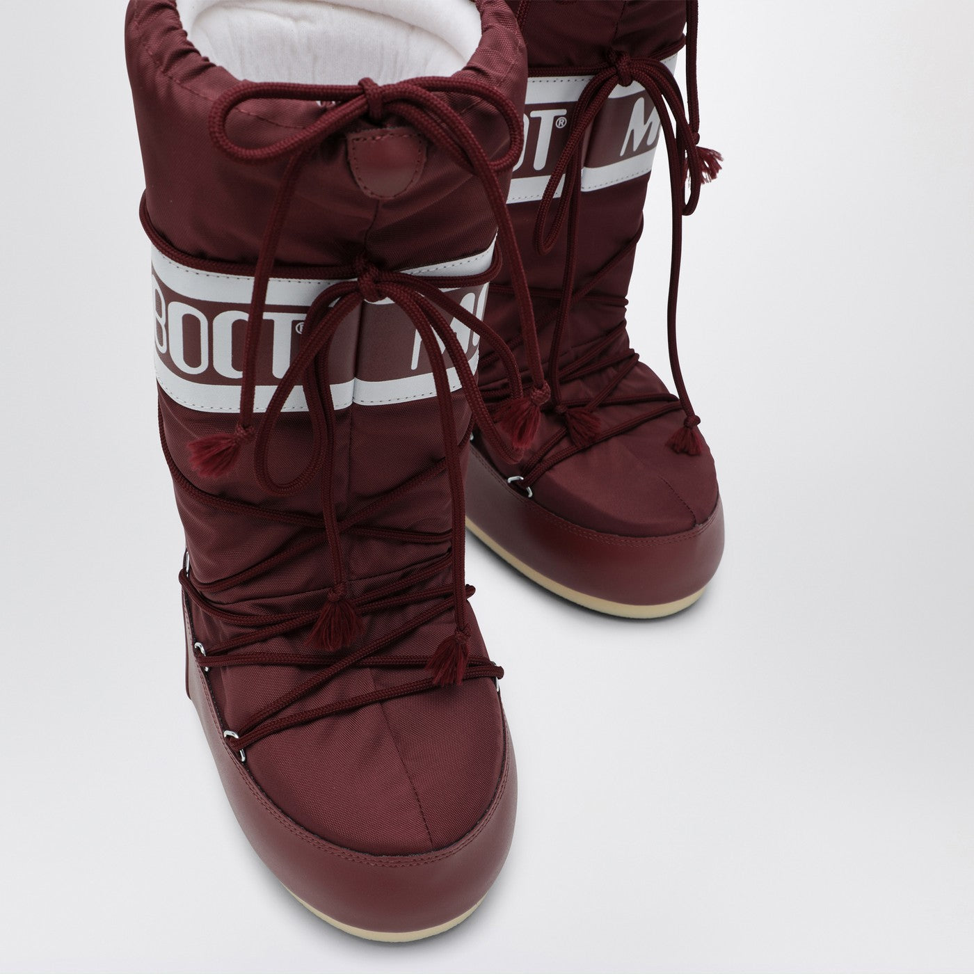 Bordeauxfarbener Icon-Stiefel aus Nylon