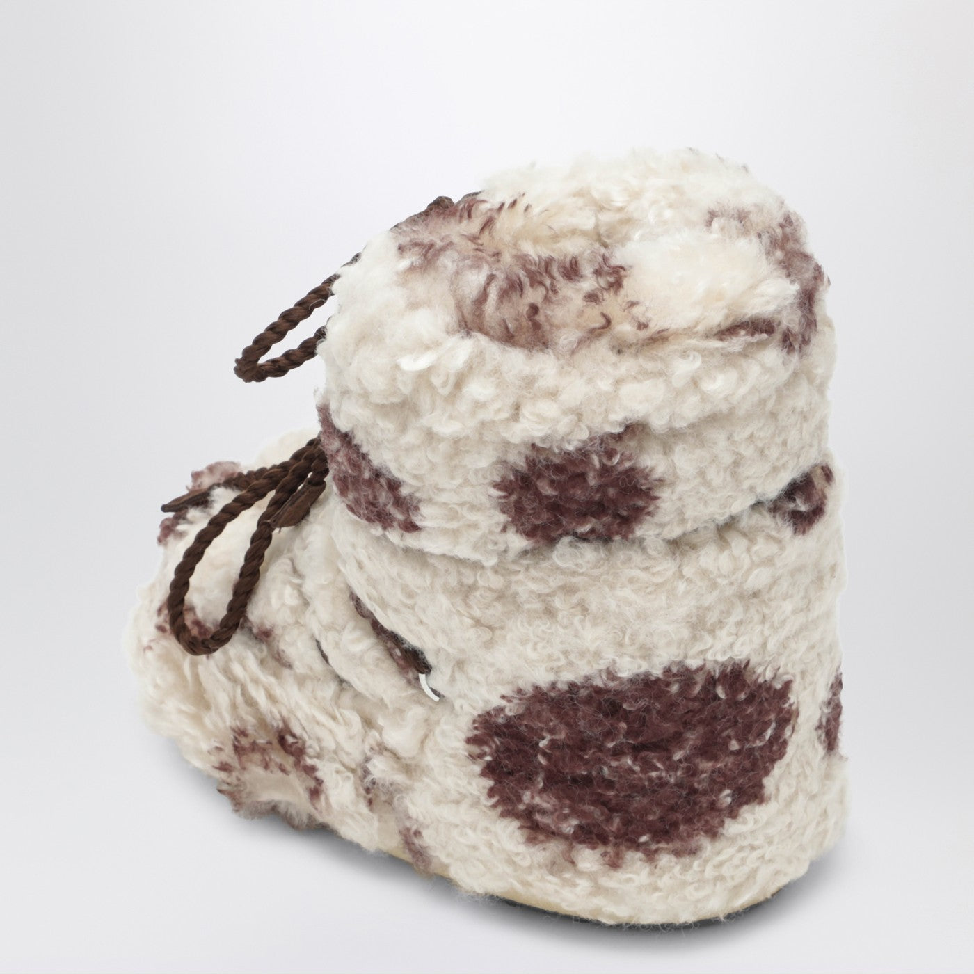 Icon Low curly boot with cow print