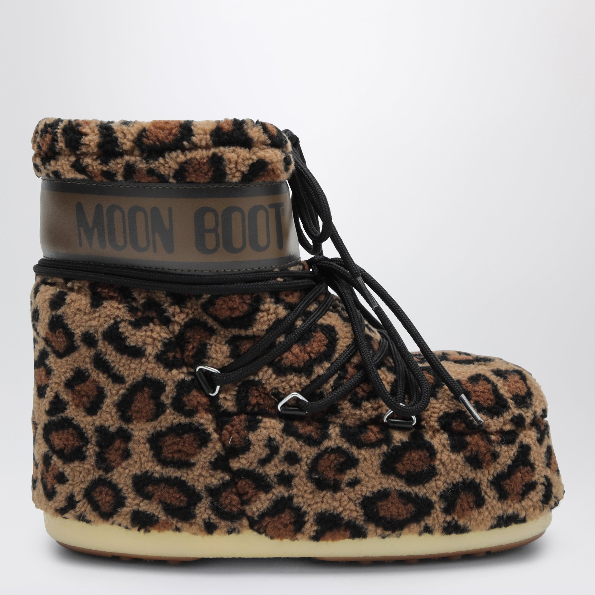 Icon Low Fleece Leopard boots