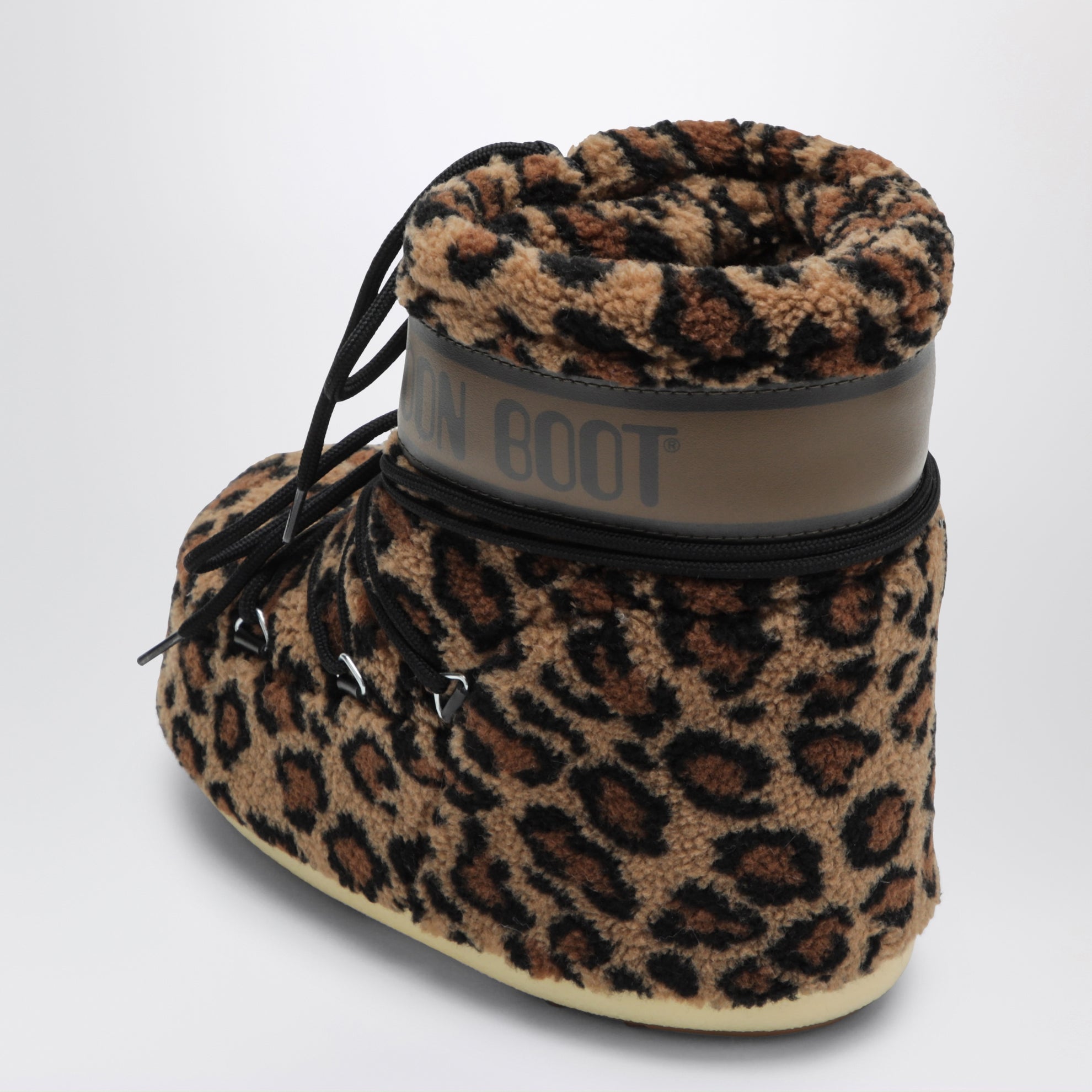 Icon Low Fleece Leopard boots