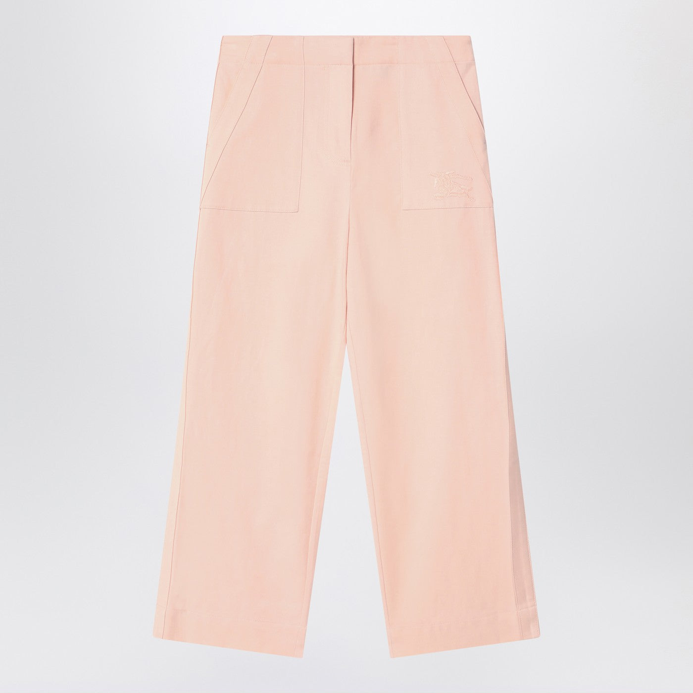 Light pink pants in cotton blend