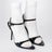 Avenue Sock black sandal in patent leather and mesh