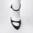 Avenue Sock black sandal in patent leather and mesh